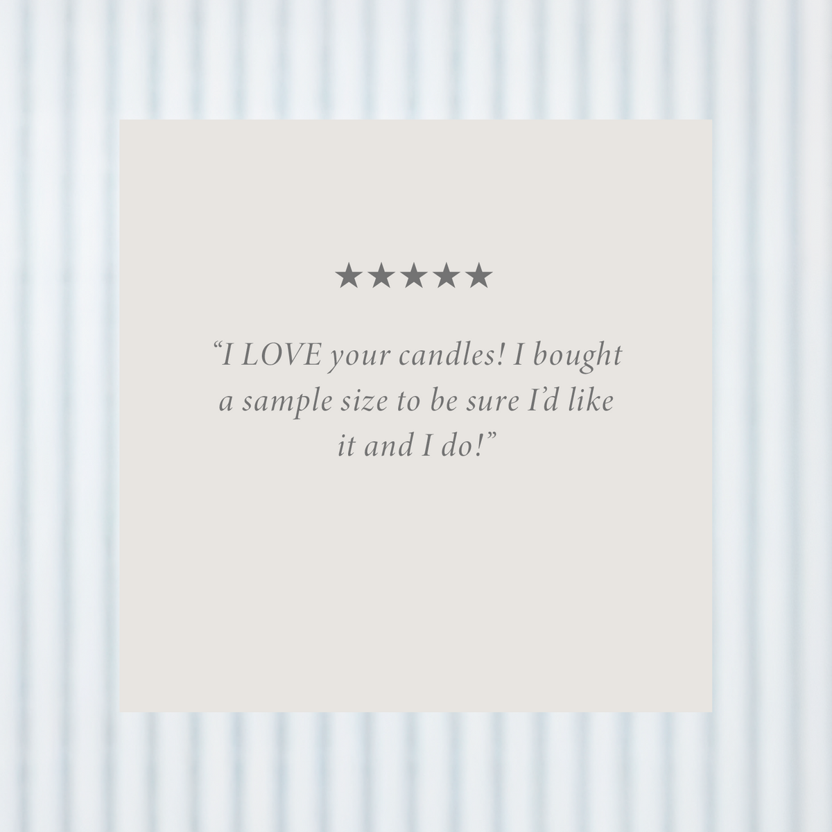 Spring & Summer Sample Candles