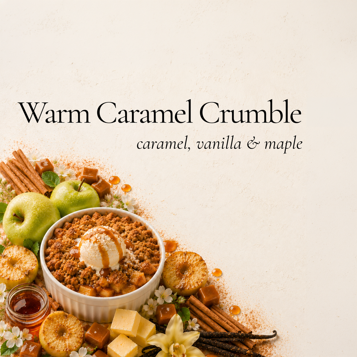 Warm Caramel Crumble by Sarah Joy