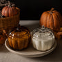 Glass Pumpkin candle