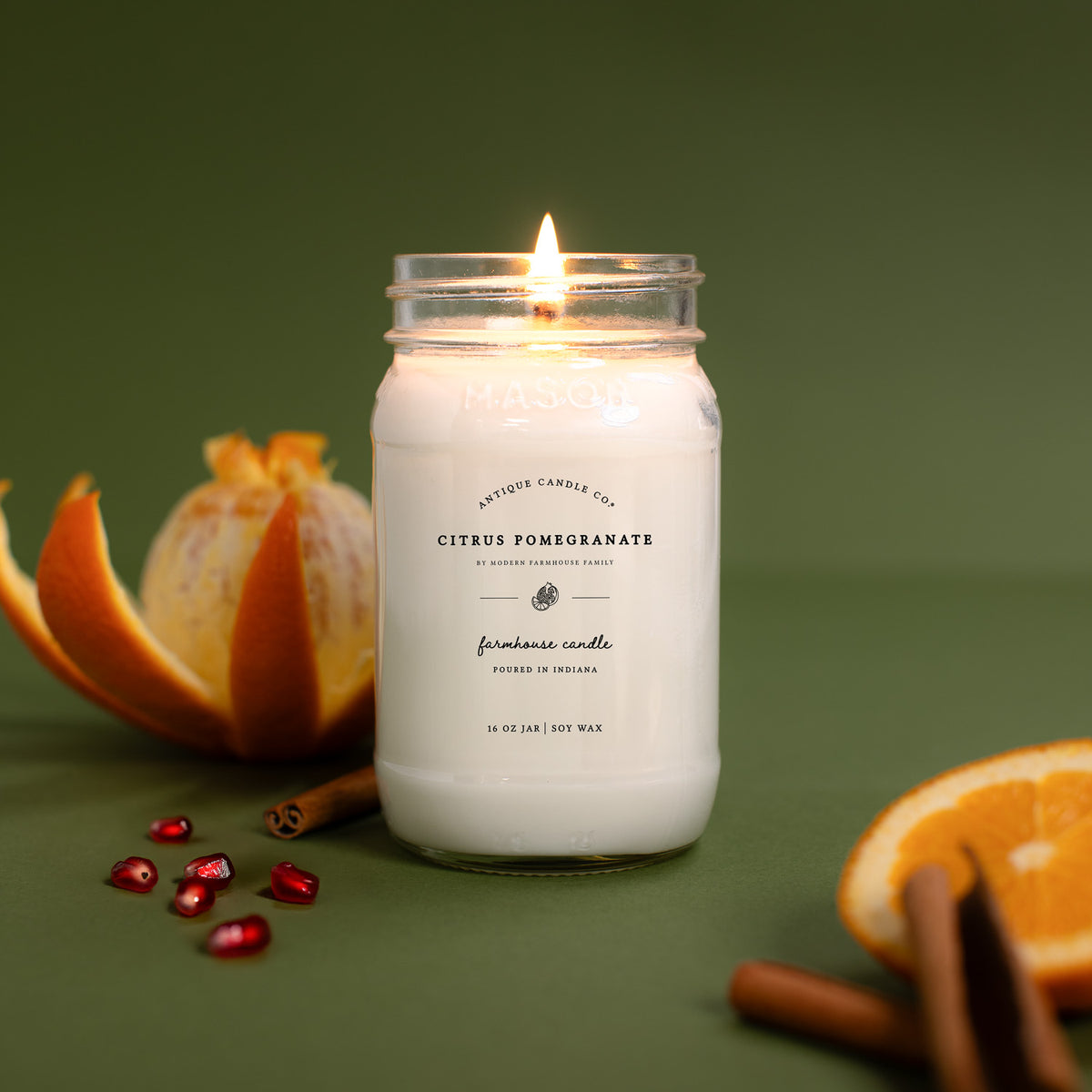 Citrus Pomegranate by Modern Farmhouse Family 16 oz candle