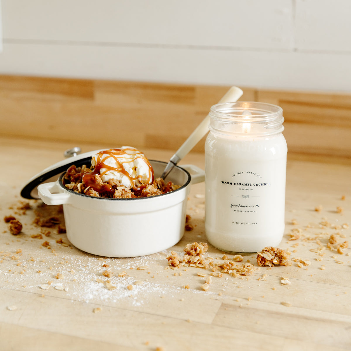 Warm Caramel Crumble by Sarah Joy